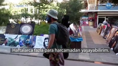 Amerikalı Müzisyen Bağlamasıyla Diyarbakır'da