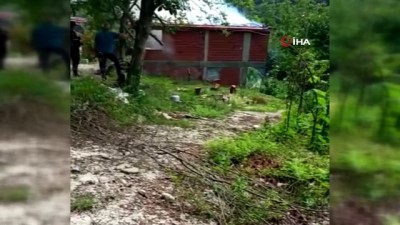  Sinop’ta yanan ev kullanılmaz hale geldi