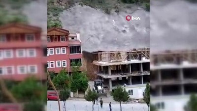 ev insaati -  Gümüşhane’de inşaat alanında meydana gelen göçük böyle görüntülendi Videosu