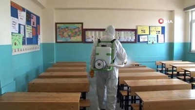 korkuluk -  İstanbul’da YKS öncesi okullar dezenfekte edildi Videosu