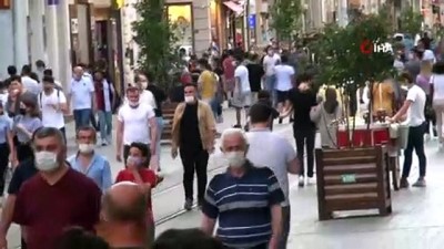 istiklal caddesi -  İstiklal Caddesi'nde hafta sonu yoğunluğu Videosu