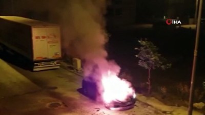  Milas'ta otomobil küle döndü