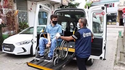 kas hastaligi -  Engelli bireyin sınav yolculuğu sorunu engelsiz taksi ile çözüldü Videosu