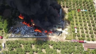 zeytin agaci -  Geri dönüşüm tesisi alev alev yanarak küle döndü Videosu