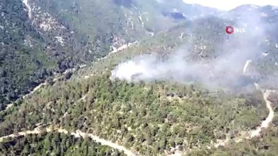 helikopter -  Hatay'da orman yangını Videosu