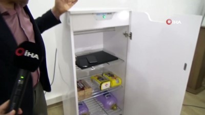  Karaman’da üretilen steril dolap, eşyaları virüslerden arındırıyor