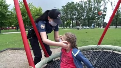  Polis ekipleri çocuklarla oyun oynadı