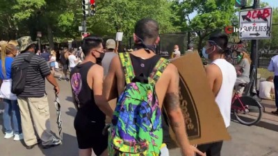 polis siddeti -  Beyaz Saray çevresinde protestoların şiddeti azaldı Videosu
