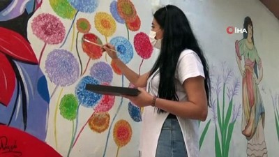 resim sanati -  Sur sokakları Nazlı öğretmenle renklendi Videosu