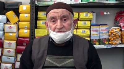  Elazığ’ın en yaşlı esnafı 85 yaşında işinin başına döndü