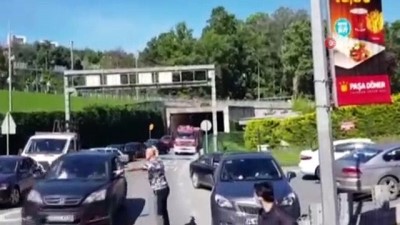  Sarıyer Tüneli'nde araç yangını