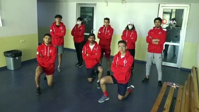 Short Track Milli Takımı sporcuları Polonya’dan canlı yayınla antrenman yapıyor