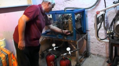 efes -  Dalış okullarından hava tüplerini marinada doldurma talebi Videosu