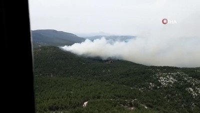 helikopter -  Muğla Milas’ta orman yangını Videosu