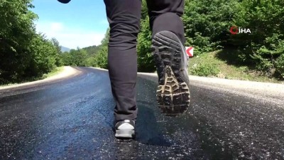  Sivas’ta asfalt eriten sıcak