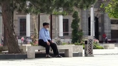 gunesli hava - 65 yaş ve üstü vatandaşlar tekrar sokağa çıktı - KONYA Videosu