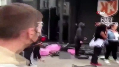 polis siddeti -  - Belçika’da Floyd protestoları sonrası yağma yapıldı Videosu