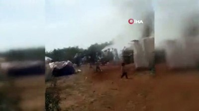 multeci kampi -  - İdilb’de mülteci kampında yangın Videosu