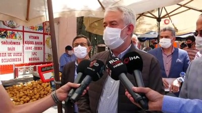 nafaka -  Isparta’da normalleşme sürecinde yeniden açılan pazarda esnafa maske ve broşür dağıtıldı Videosu