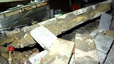 Beşiktaş'ta yolun çökmesi sonucu bir kişi yaralandı - İSTANBUL