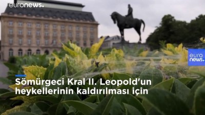polis siddeti - Floyd etkisi Belçika'da: Sömürgeci Kral II. Leopold'un heykellerinin kaldırılması için kampanya Videosu