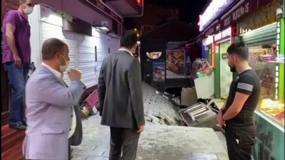 ilk mudahale -  Ortaköy’deki kumpircilerin bulunduğu sokakta çökme meydana geldi: 1 yaralı Videosu