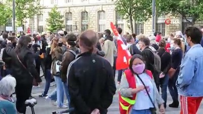 polis siddeti -  Paris'te ırkçılık karşıtı protesto Videosu