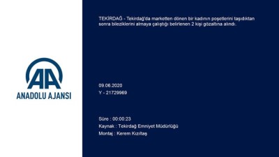 kacis - Poşetini taşıdıkları kadının bileziklerini almaya çalışan 2 zanlı yakalandı - TEKİRDAĞ Videosu