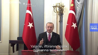 euro - Erdoğan'dan sosyal medya açıklaması : Erişim engeli ile adli ve mali yaptırımlar devreye sokulacak Videosu