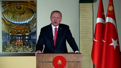 tezahur - Cumhurbaşkanı Erdoğan: 'Ülkemizde ibadete açık 435 kilise, sinagog ve havra bulunuyor' - ANKARA Videosu