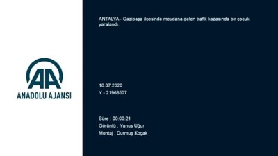 Gazipaşa'da hafif ticari araç ile çarpışan otomobildeki çocuk yaralandı - ANTALYA
