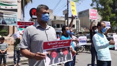 sinir otesi - İdlibliler Rusya’nın sınır ötesi BM yardımlarını engellemesini protesto etti - İDLİB Videosu