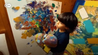euro - Mikail Akar: 7 yaşındaki büyük ressam Videosu