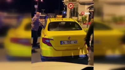  İstanbul’un göbeğinde cinsel organını gösteren taksici serbest