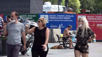 bogulma vakasi -  Beşiktaş ve Sarıyer'de maske kuralı yine hiçe sayıldı, kimi koluna taktı kimi elinde gezdirdi Videosu