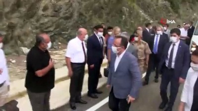 kaya dustu -  Hatay’da Samandağ-Arsuz yolu açıldı Videosu