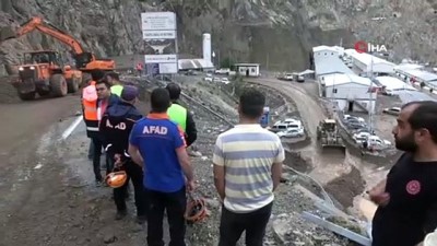 saganak yagis -  Selin vurduğu Yusufeli Barajı şantiyesi görüntülendi Videosu