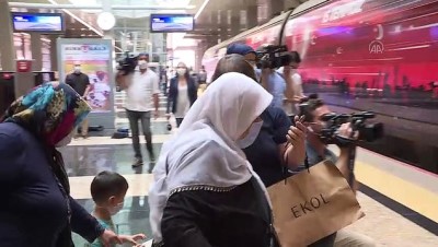 yuksek hizli tren - 15 Temmuz Demokrasi ve Milli Birlik Treni, ilk seferinde Ankara'dan hareket etti - ANKARA Videosu