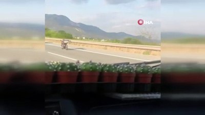  - Bursa'da tehlikeli yolculuğu görenler neye uğradığını şaşırdı