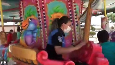 polis araci -  Özel çocuklar lunaparkla tanıştı Videosu