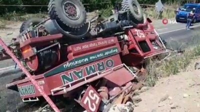helikopter -  Tire'de orman yangınına giden ekip aracı kaza yaptı: 2 ölü Videosu