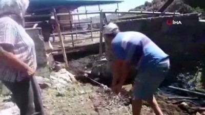 kurtarma operasyonu -  Düştüğü bataklıktan itfaiye kurtardı Videosu