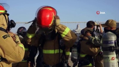 sahil guvenlik -  - ABD’de savaş gemisindeki yangın söndürüldü Videosu