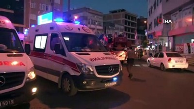 yangin yeri -  Esenler'de hastane yangını Videosu