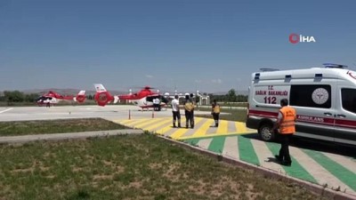 helikopter -  Ambulans helikopterler, ameliyat olacak çocuk için seferber oldu Videosu
