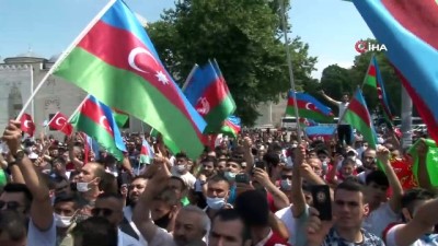  Beyazıt Meydan’da “Can Azerbaycan’a canımız feda” mitingi