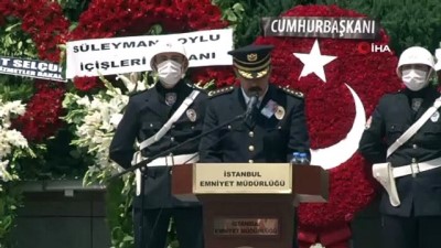  Şehit polis Erkan Gökteke için emniyette tören düzenleniyor