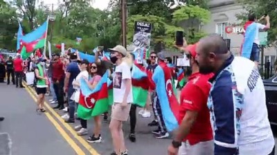  - Azerbaycan'ın Washington Büyükelçiliği önünde Ermenistan protestosu