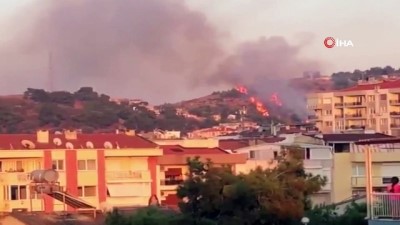 helikopter -  İzmir'de makilik alandaki yangın kontrol altında Videosu