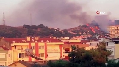  İzmir'de makilik alandaki yangın kontrol altında